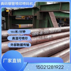 钢管高速喷印 大字符喷码机 180米/分钟